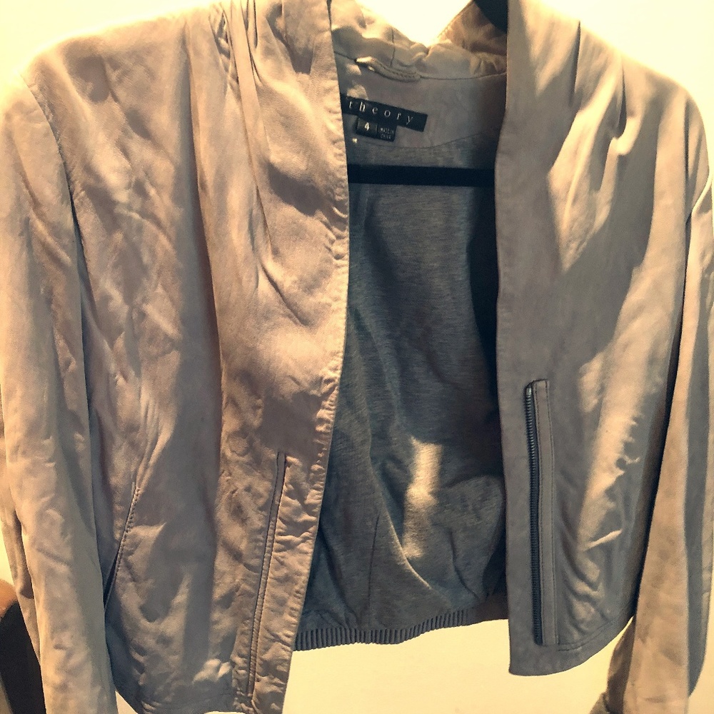 Grey Theory Leather Jacket